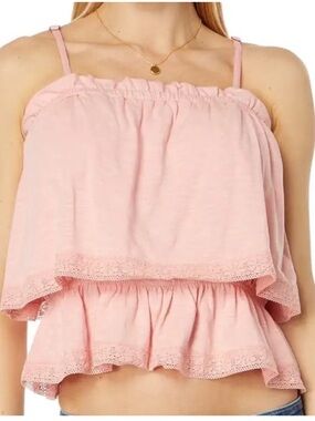 Wrangler Retro Large Top Retro Knit Tank in peach Blossom NWT